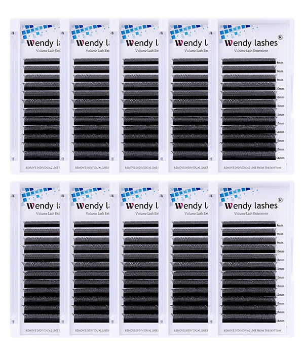 Y SHAPE EYELASHES EXTENSIONS DOUBLE TIP LASHES 10 TRAY